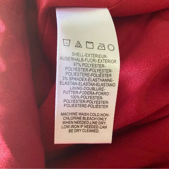 Dress the Population Tiffany Midi One Shoulder Bow in Garnet Size XL - Picture 11 of 15